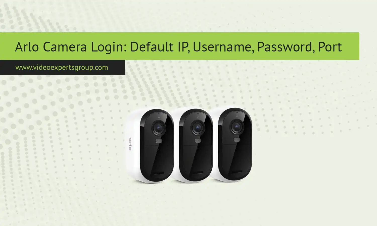 Arlo Camera Default Login Credentials