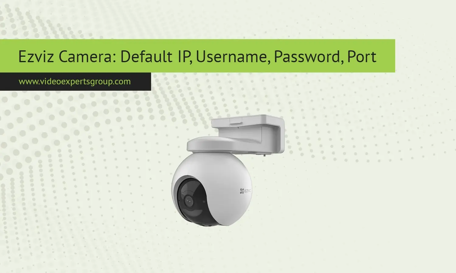 Default Login Credentials for Ezviz Cameras