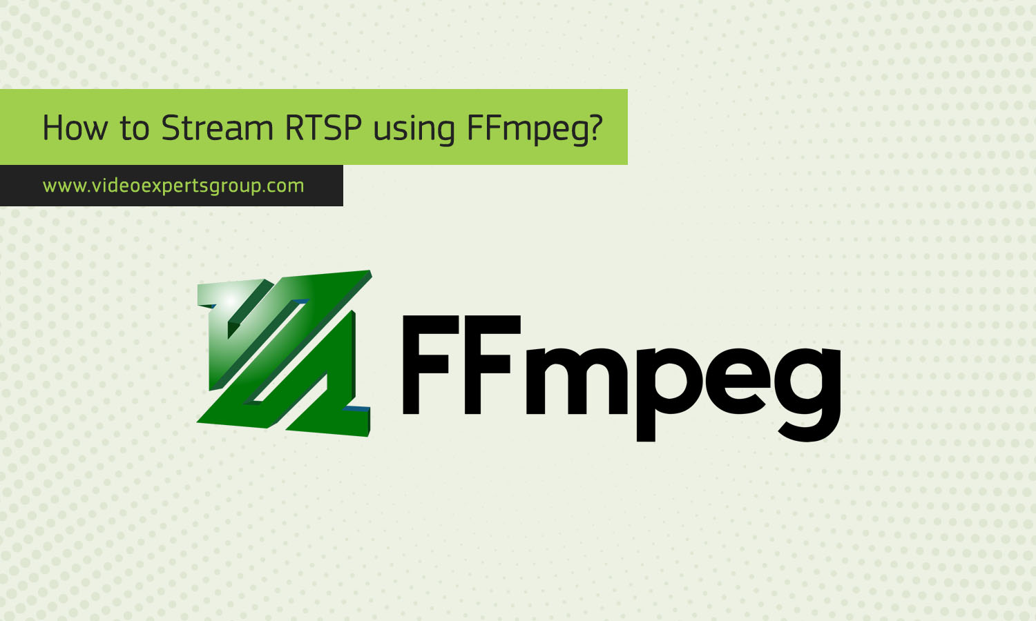 How to Stream RTSP using FFmpeg?